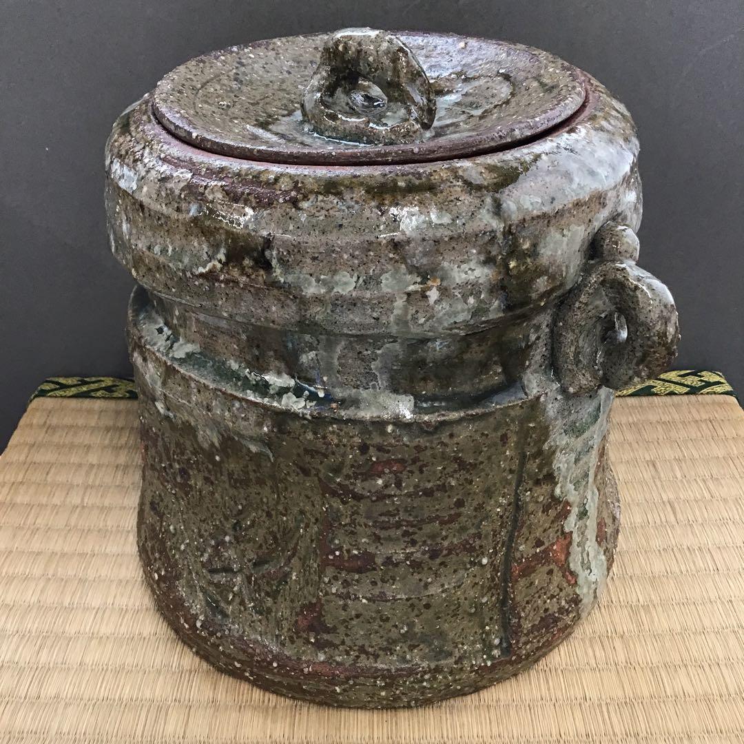 茶道具 水指 瀬戸伊賀水指 米山章臣作 共箱 S35MS - メルカリ