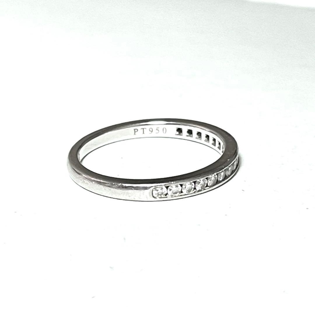 ティファニー チャネルセッティング ハーフエタニティ リング 約8.5号