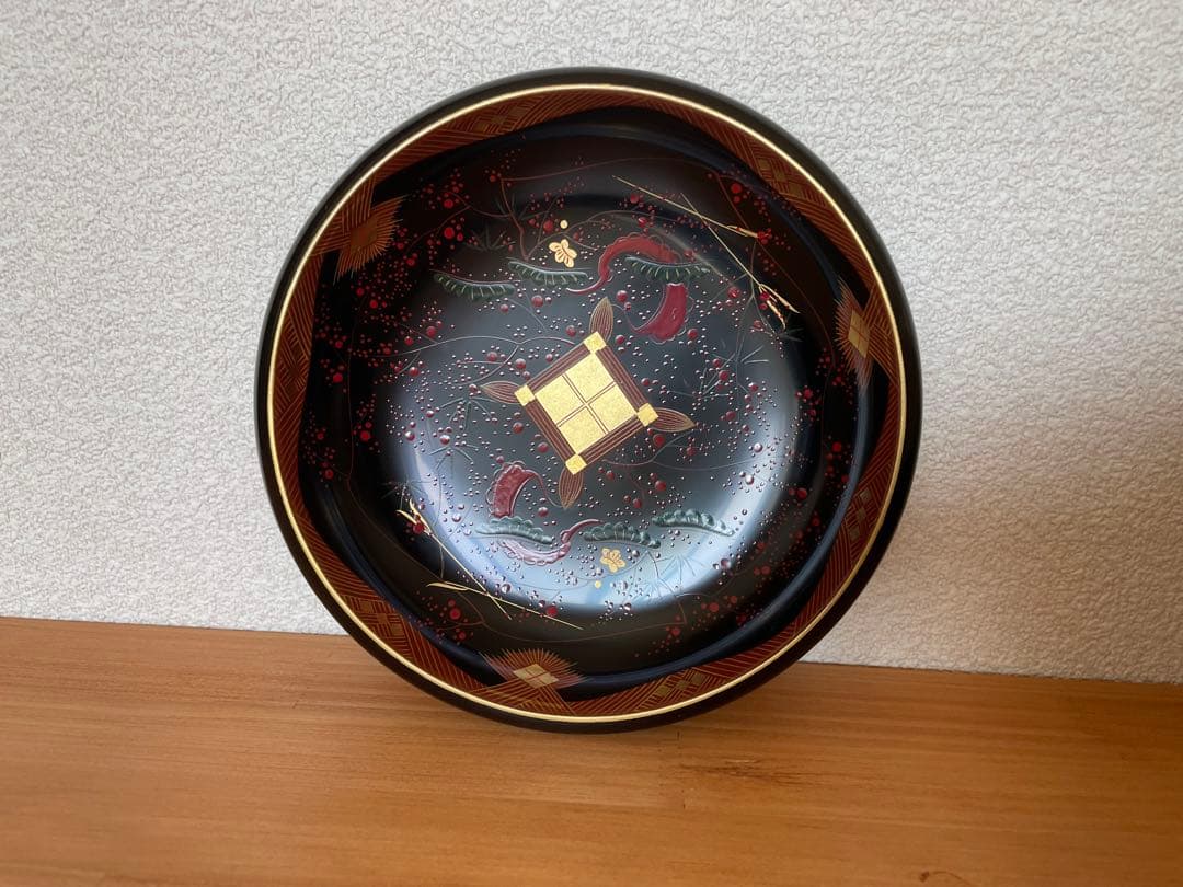 【希少セール】会津塗　会津絵　漆器 盆 菓子鉢　お皿　茶道具　伝統工芸