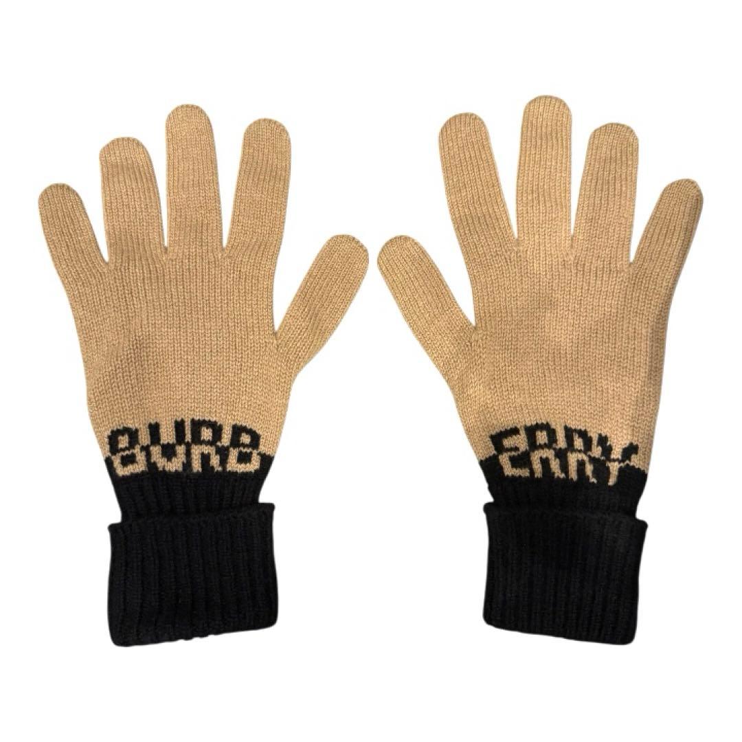 未使用品】BURBERRY バーバリー カシミヤグローブM/L ベージュ