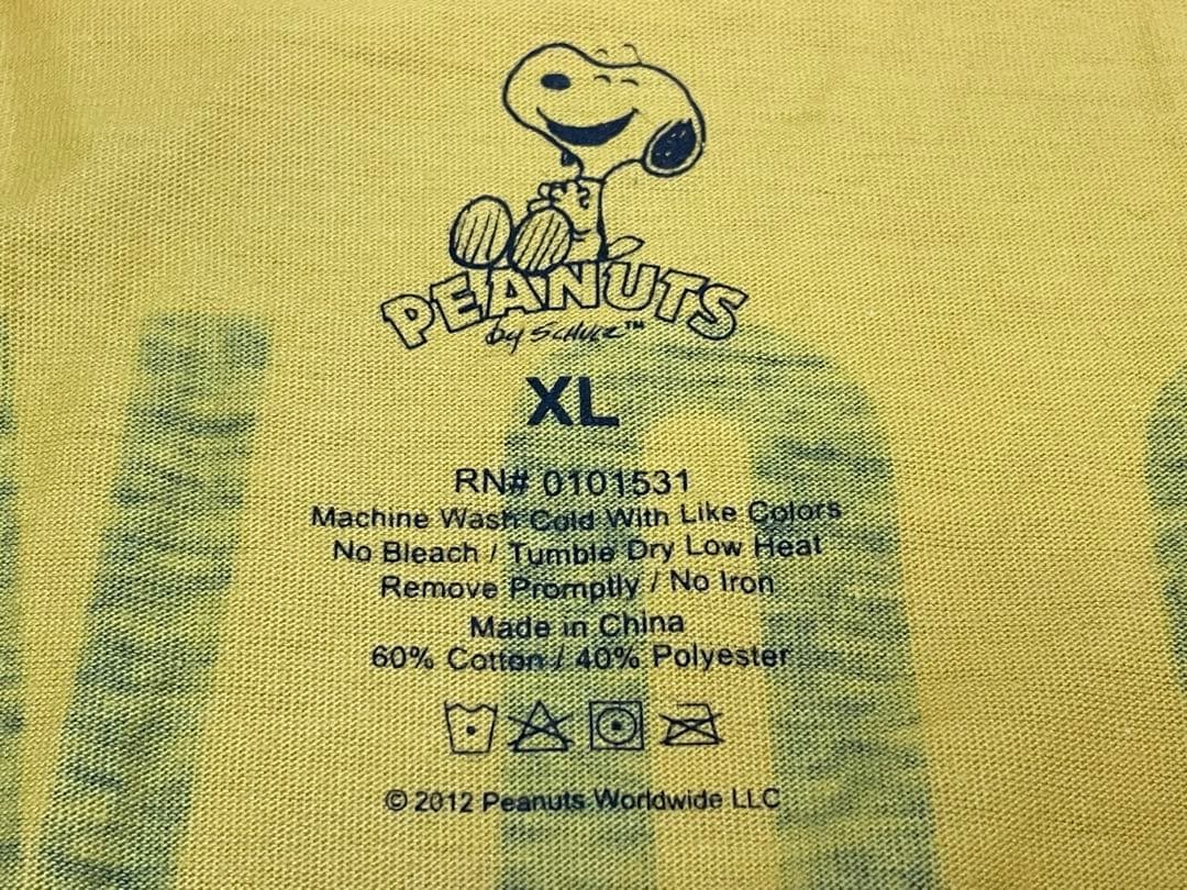 ピーナッツ】Tシャツ⑩ XLサイズ