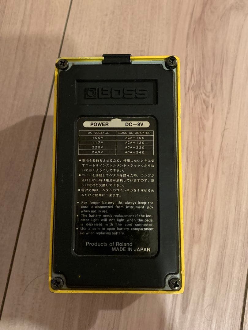 BOSS OD-1 シリアル番号8600（銀ねじ）NEC μPC4741C搭載