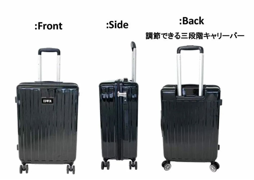 EDWIN 注文 エドウィンキャリーバッグ 機内持ち込み4輪ダブル