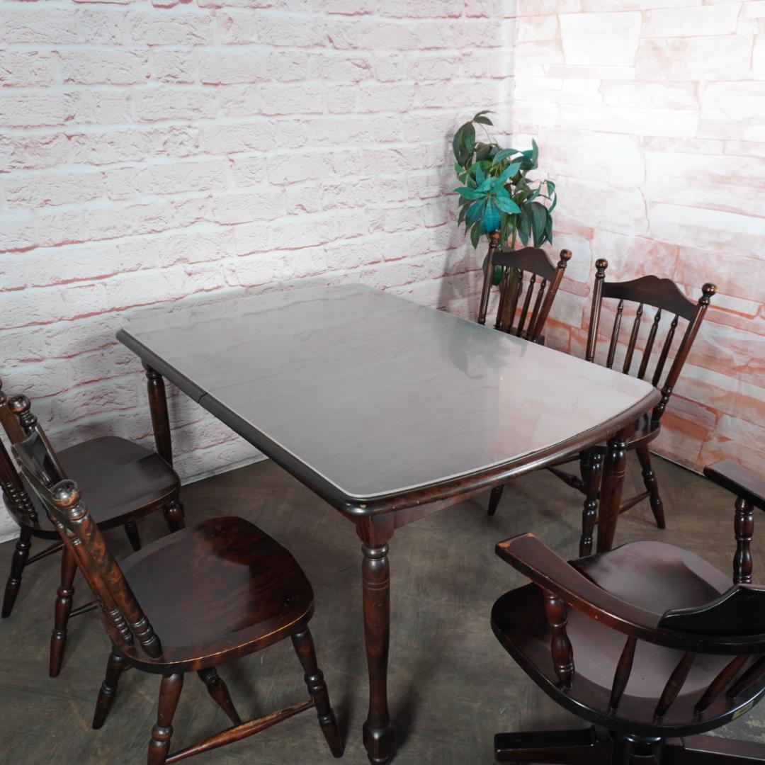 北海道民芸家具 伸縮式ダイニングテーブル エクステンション #477