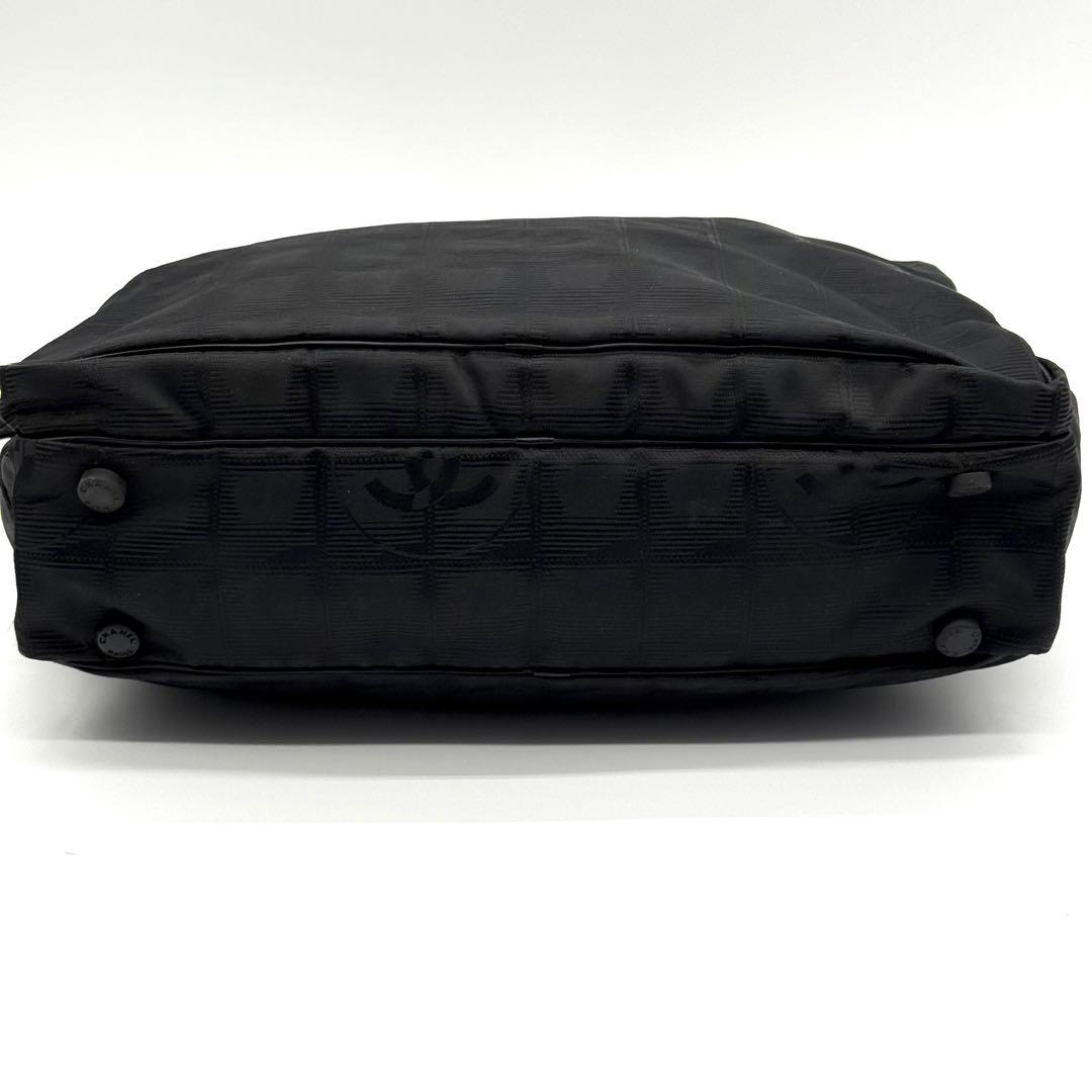 シャネル ニュートラベルライン ココマーク レザー 2way ハンドバッグ 黒