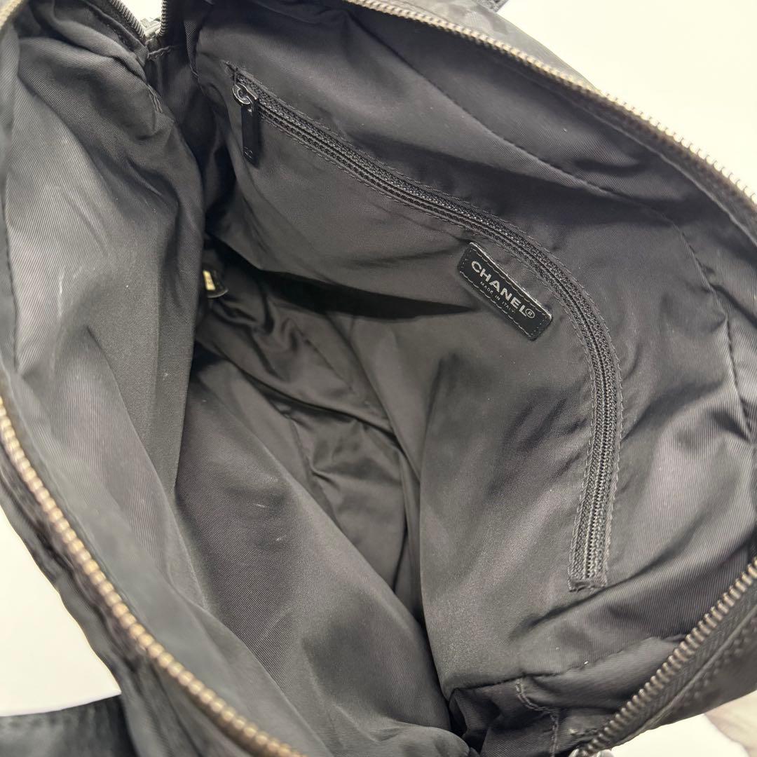 シャネル ニュートラベルライン ココマーク レザー 2way ハンドバッグ 黒