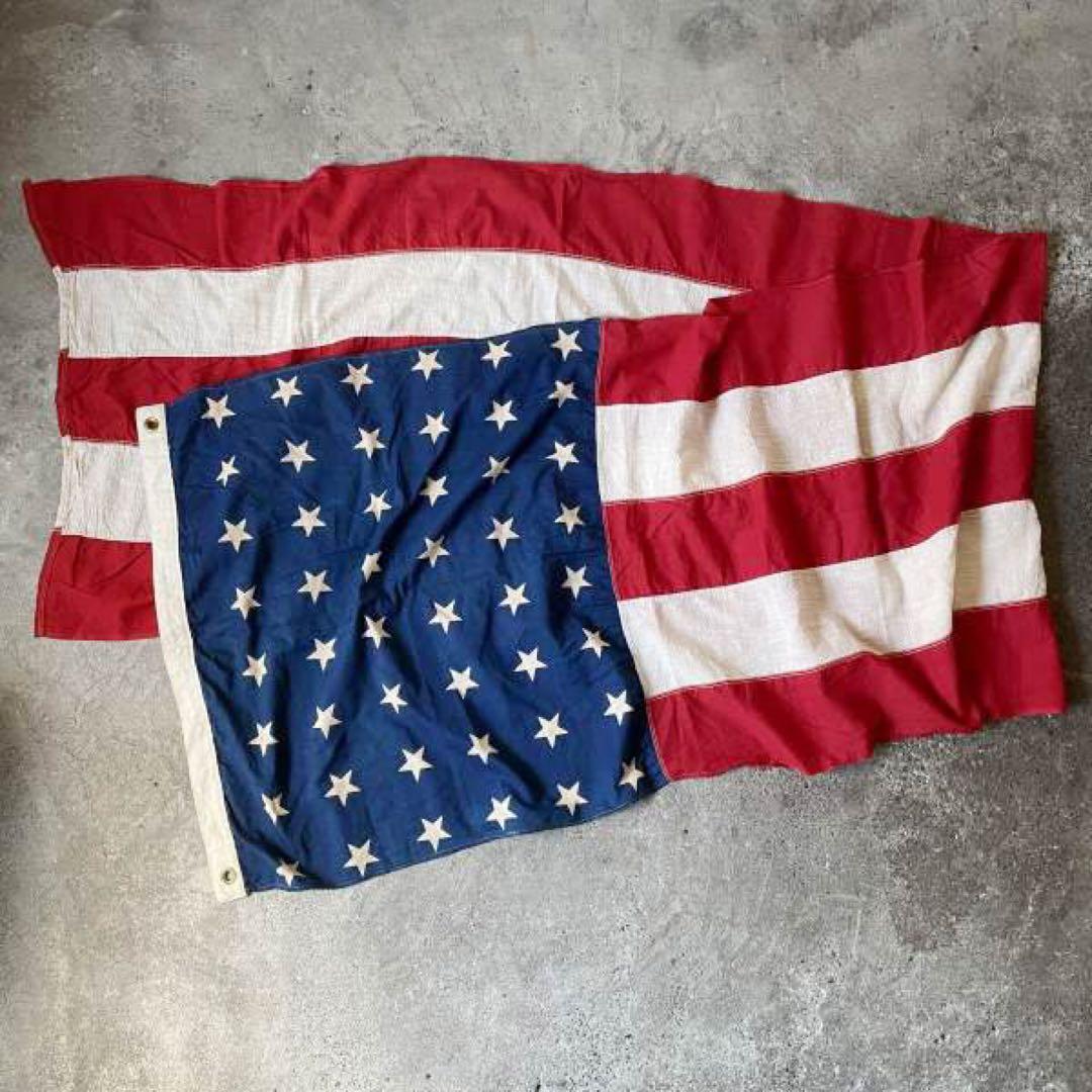 1910s-1950s USA製48星 星条旗 フラッグ 旗 アメリカ国旗