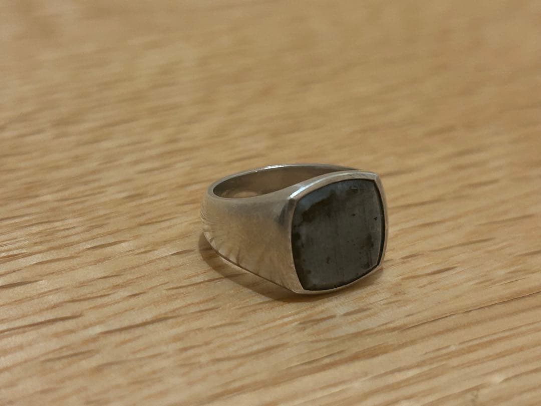 TOM WOOD Kay Ring Black Larvikite 56号