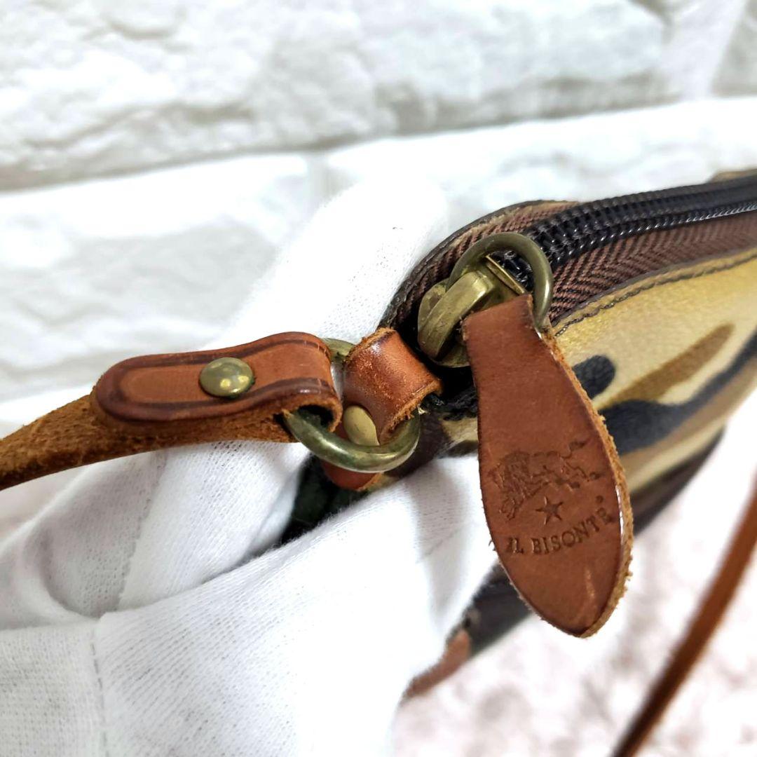 IL BISONTE イルビゾンテ カモフラ 限定 クロスボディショルダーバッグ