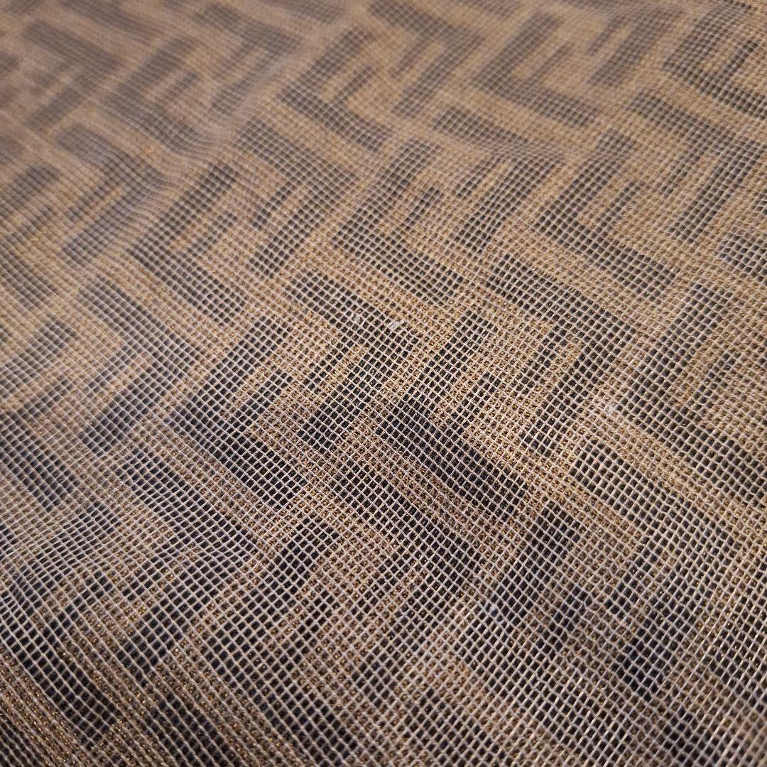 FENDI　フェンディ　メッシュタンクトップ　ノースリーブ　ズッカ柄　イタリア