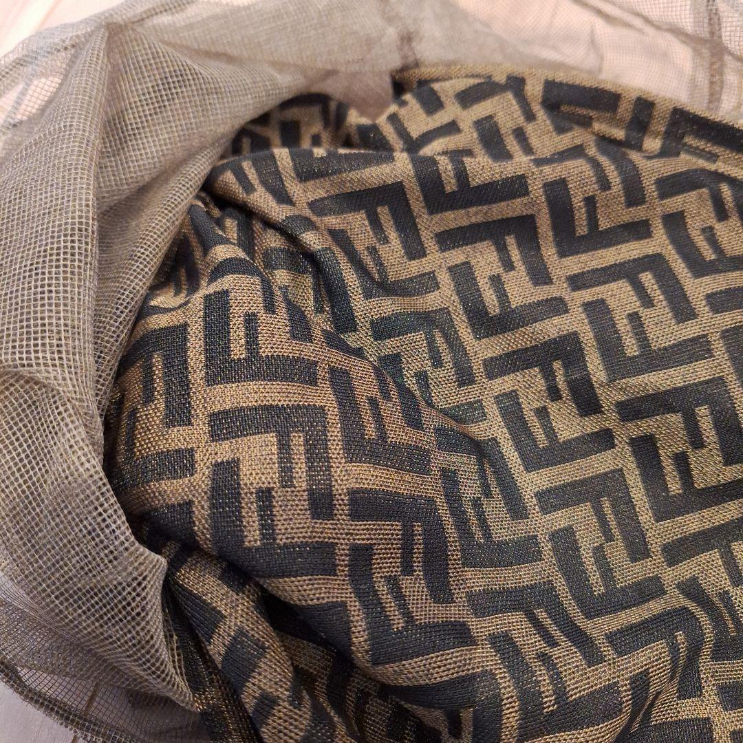 FENDI　フェンディ　メッシュタンクトップ　ノースリーブ　ズッカ柄　イタリア