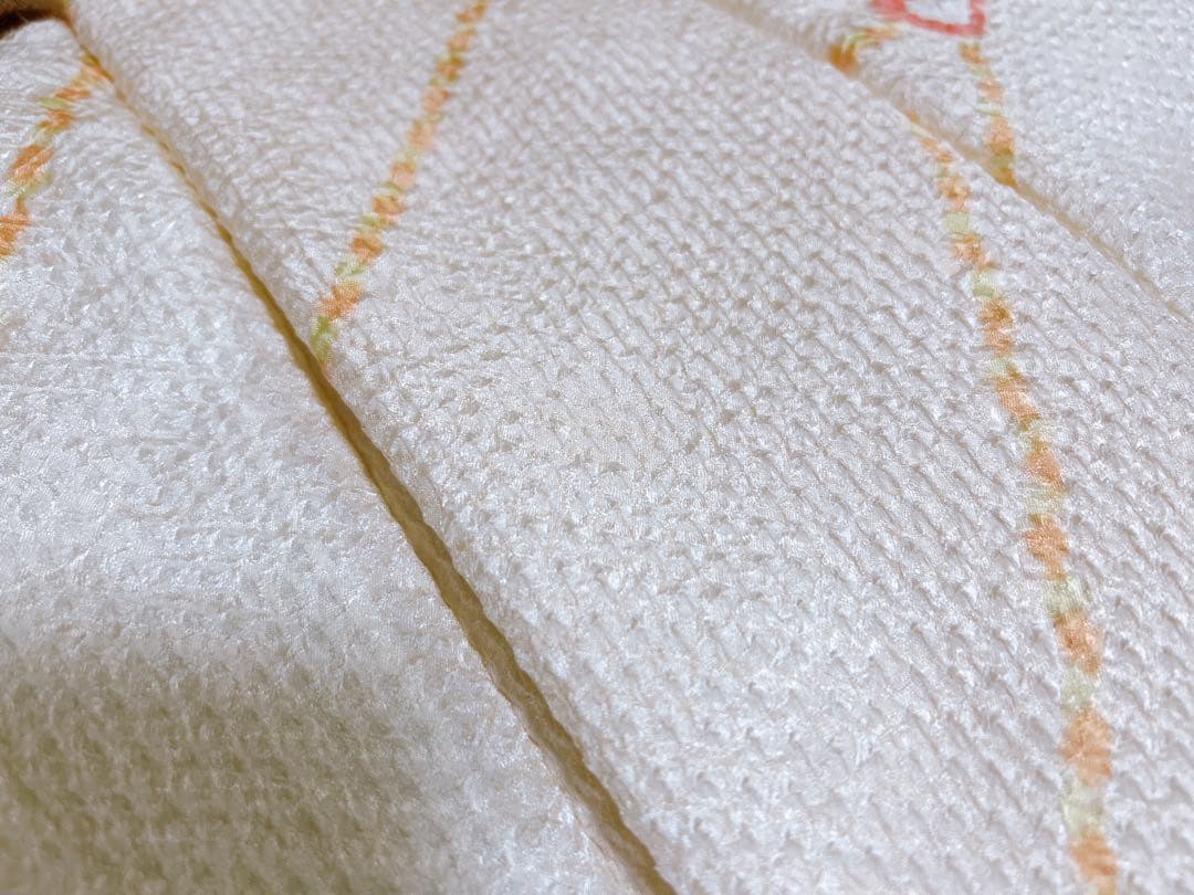 レトロ着物♡七五三　3歳　フルセット　一式　鶴　正絹　総絞り被布　朱色