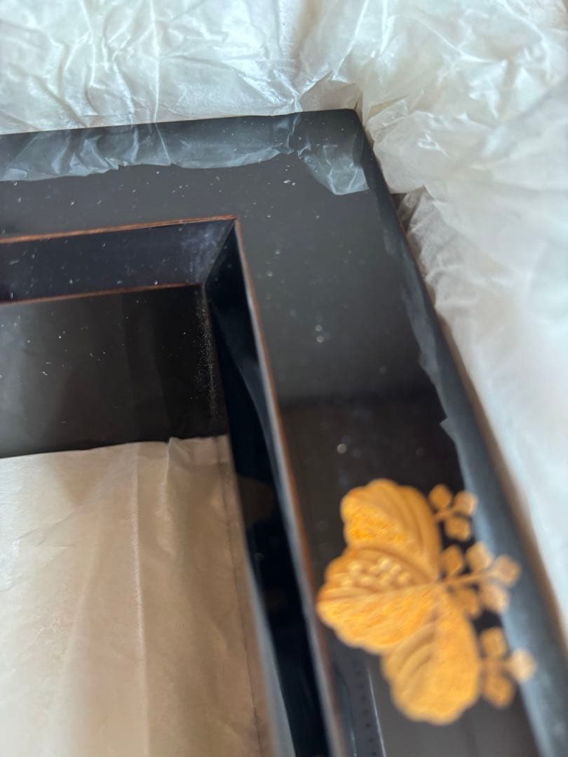 茶道具 真塗 高台寺蒔絵 炉縁 炉縁 茶道具 祐哲 高台寺蒔絵