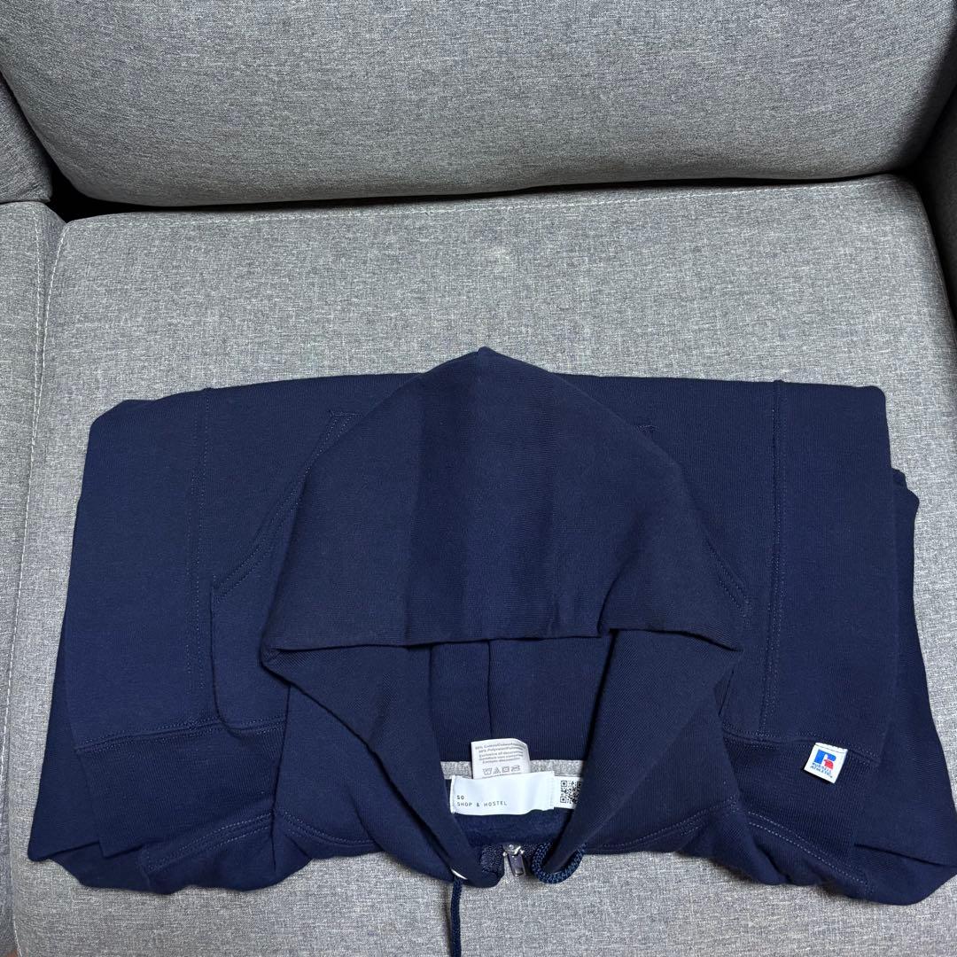 SO NAKAMEGURO フルジップパーカー ネイビー