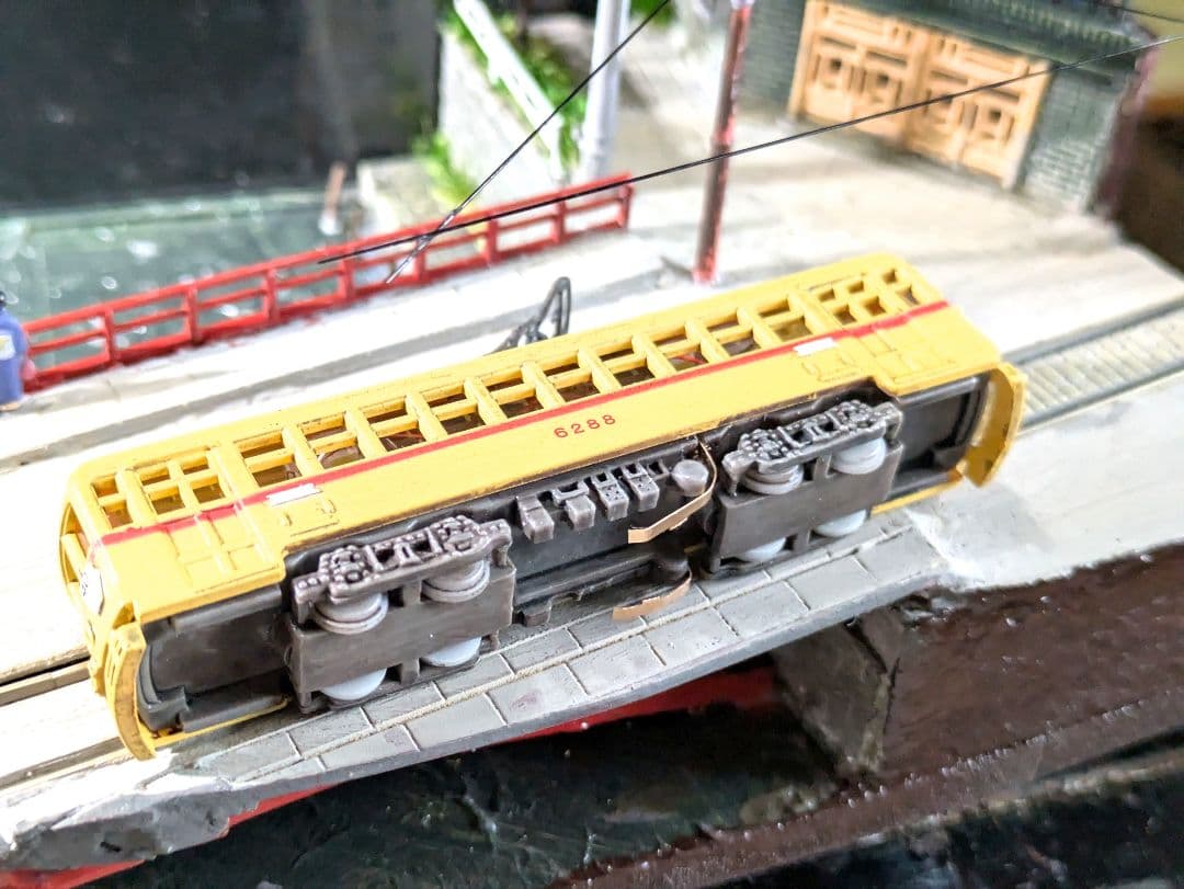 ジ*番様 Nゲージ・情景ジオラマ【橋から眺める花火…】