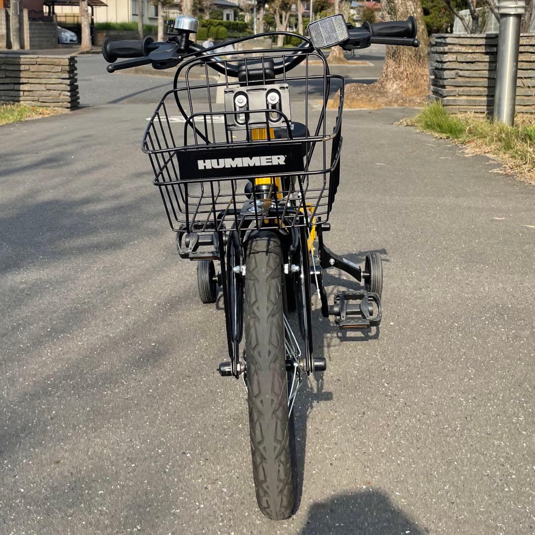 14インチ 子供用自転車 ハマーキッズ 折りたたみ（イエロー） 補助輪