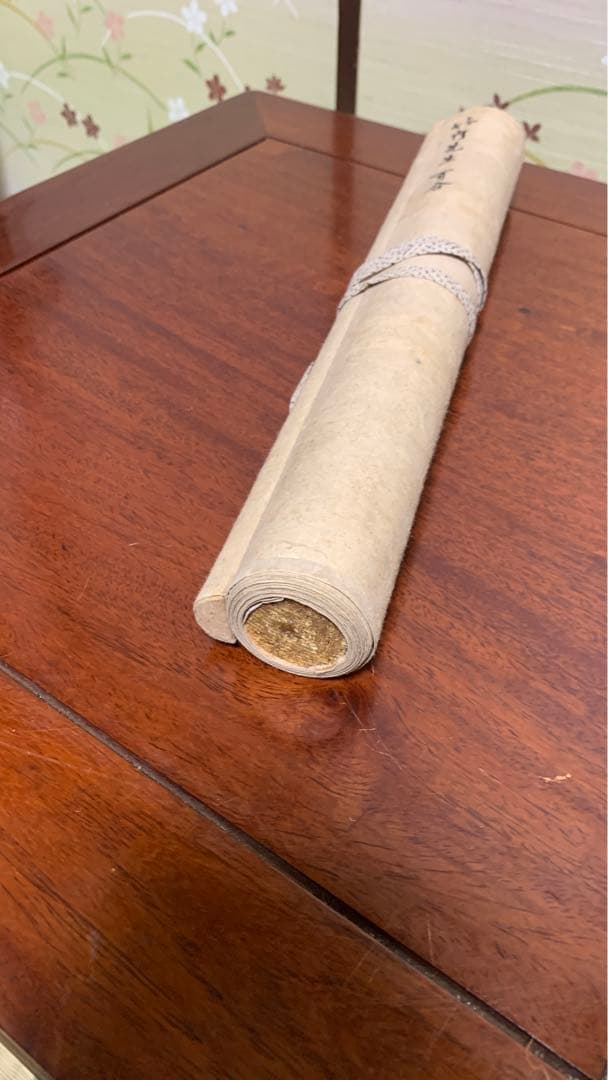 ⑨蔵出し　昭和早期　竹内先生　日本画　百合　古い掛け軸