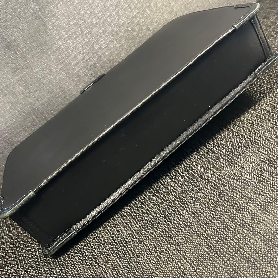 レザー ビジネスブリーフケース 黒