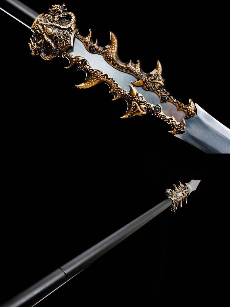 【竜の尾根】古兵器 武具 手鍛造打 武蔵 銃 槍 鑑賞用 贈り物 武士道