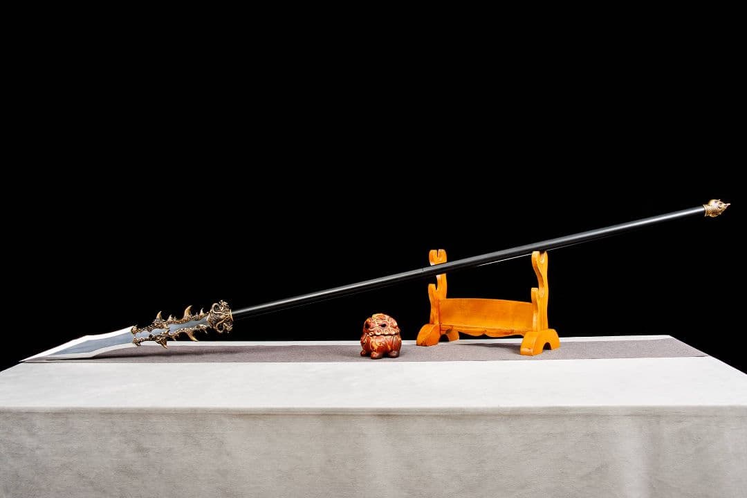 【竜の尾根】古兵器 武具 手鍛造打 武蔵 銃 槍 鑑賞用 贈り物 武士道