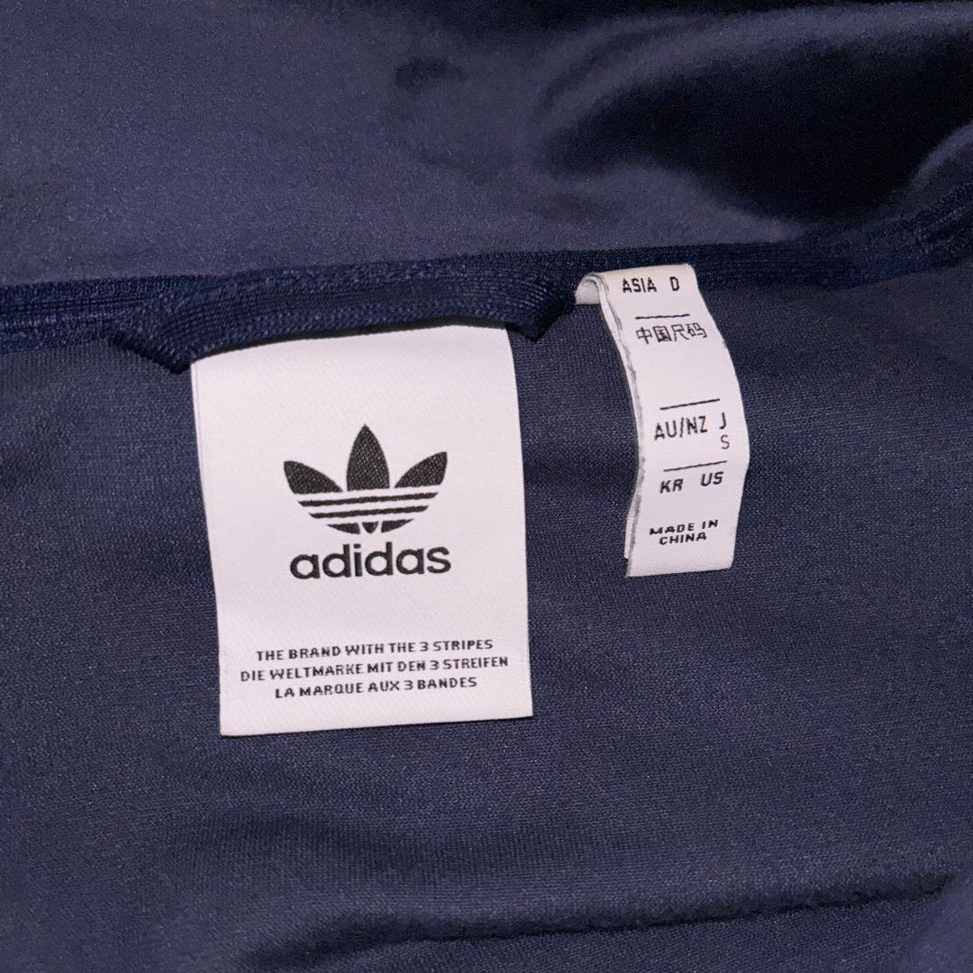 アディダス オリジナルスのベロア トラックジャケット ネイビー S