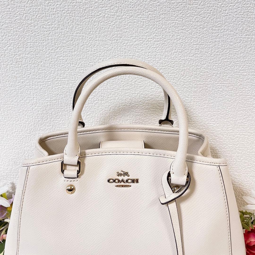 【美品】COACH コーチ ショルダーバッグ 2WAY ハンドバッグ キーリング