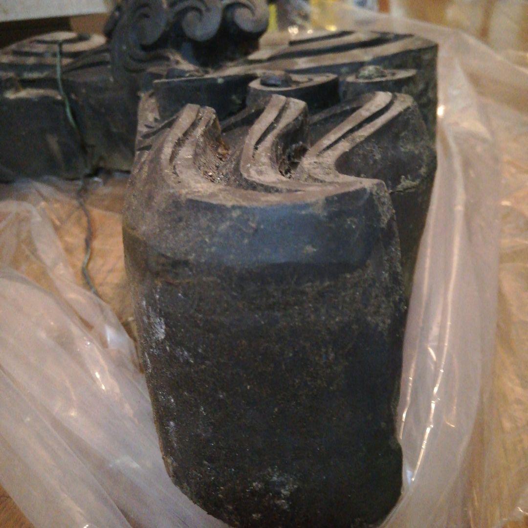 江戸時代大棟用大旧家時代宝珠大型サイズ横幅80センチ高さ