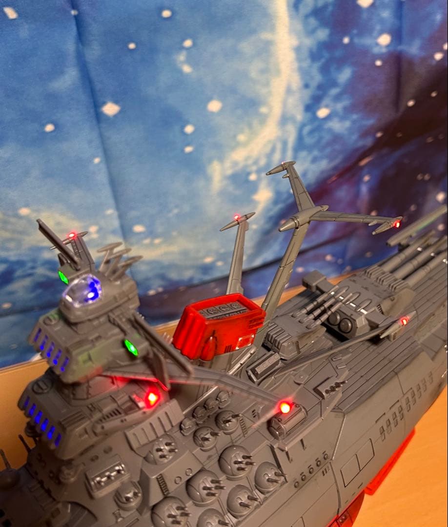 宇宙戦艦ヤマト2199 1/500フル電飾済み(今回はエンチョコちゃん)
