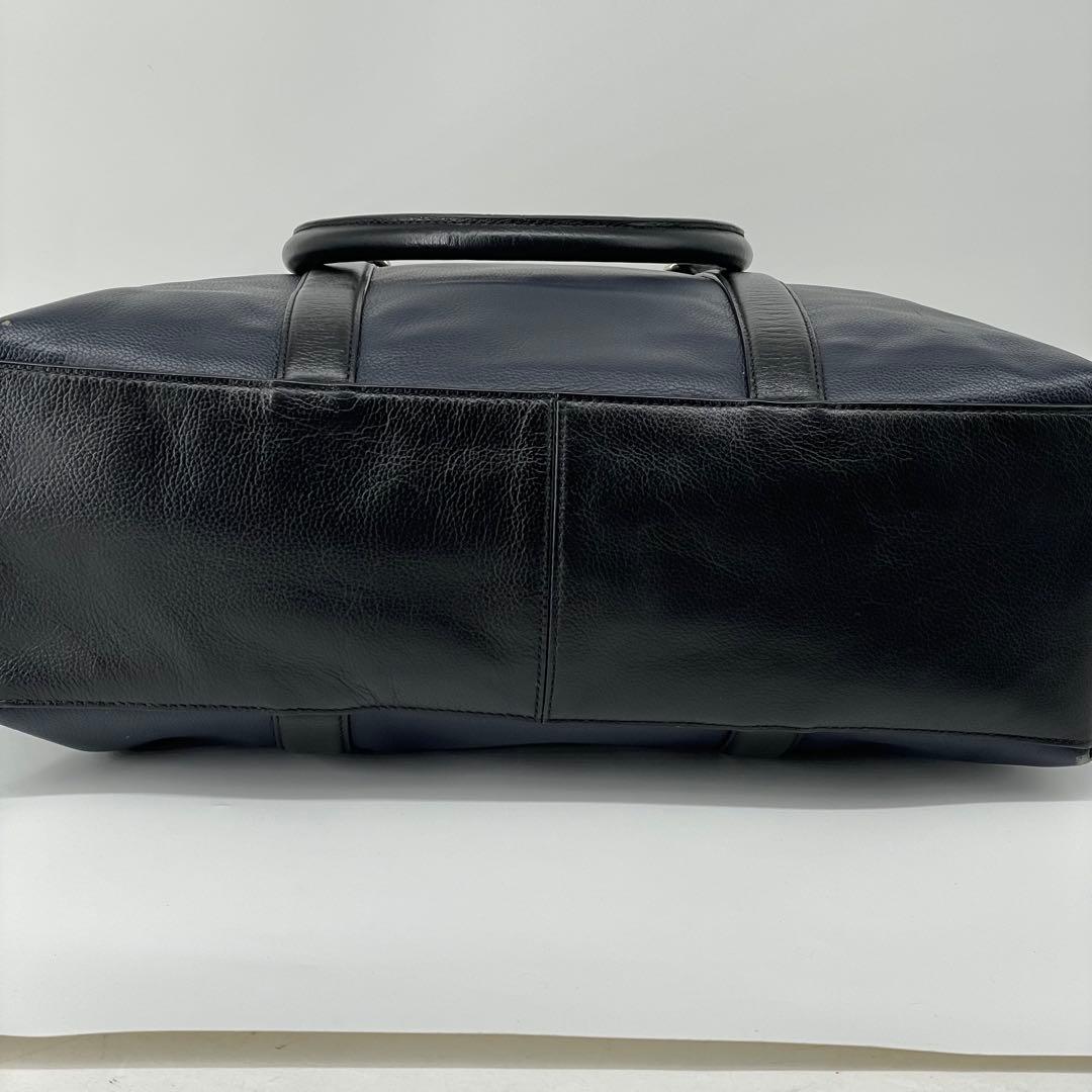 COACH コーチ ビジネスバッグ トートバック2way A4 ブラックネイビー