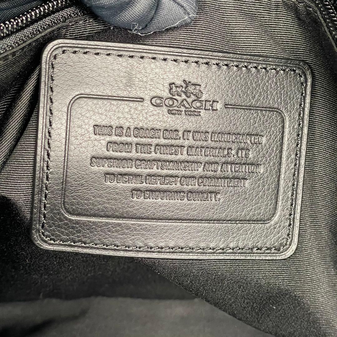 COACH コーチ ビジネスバッグ トートバック2way A4 ブラックネイビー