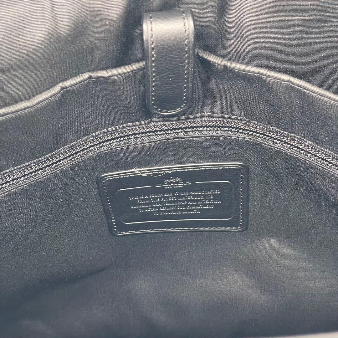 COACH コーチ ビジネスバッグ トートバック2way A4 ブラックネイビー