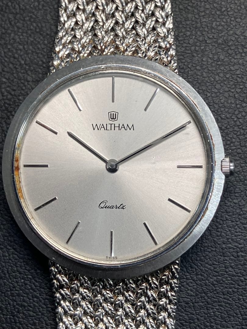 【Waltham/ウォルサム】シルバー スイス 42590.26 新品電池
