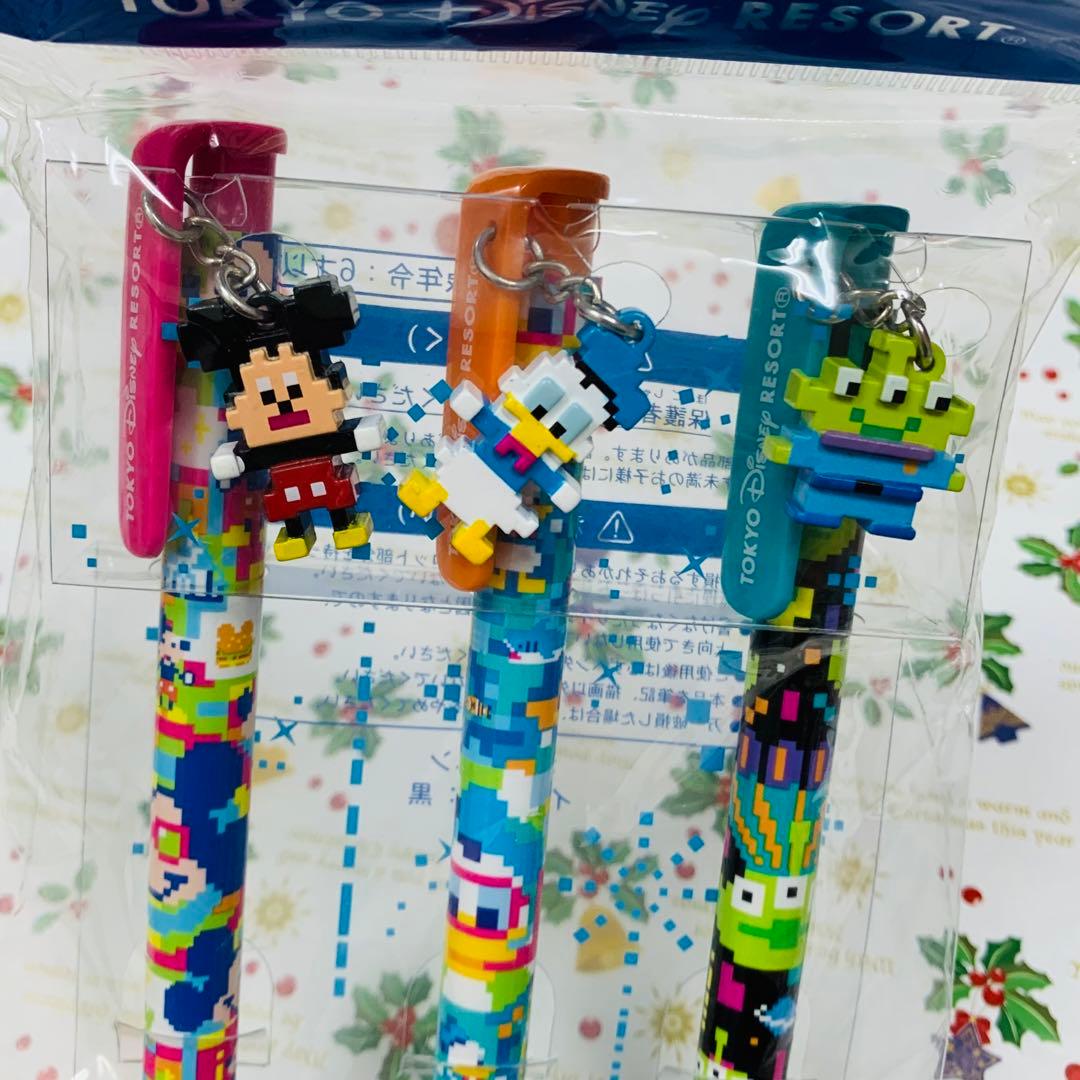 ディズニーリゾート ボールペンセット 3本 ミッキー ドナルド エイリアン