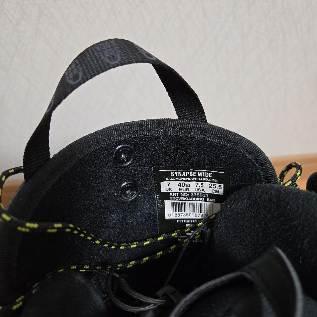 Salomon シナプス　スノーボードブーツ ブラック/イエロー