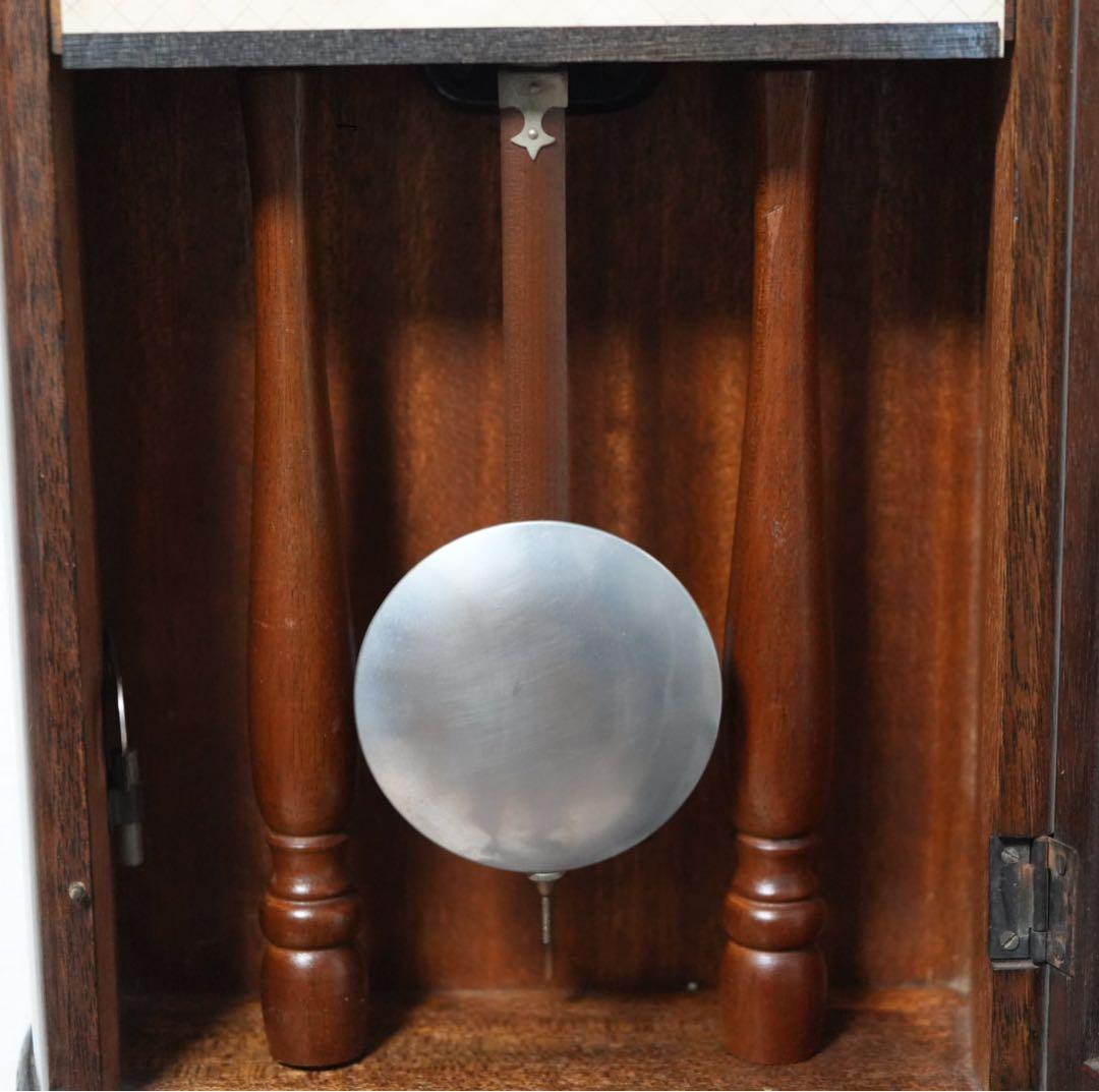 愛知時計　ボンボン時計　柱時計　動作品　メンテナンス済　昭和　レトロ