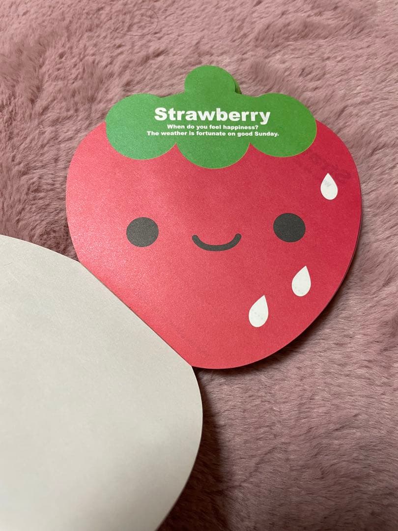 平成レトロ 当時物 いちごダイカットメモ帳