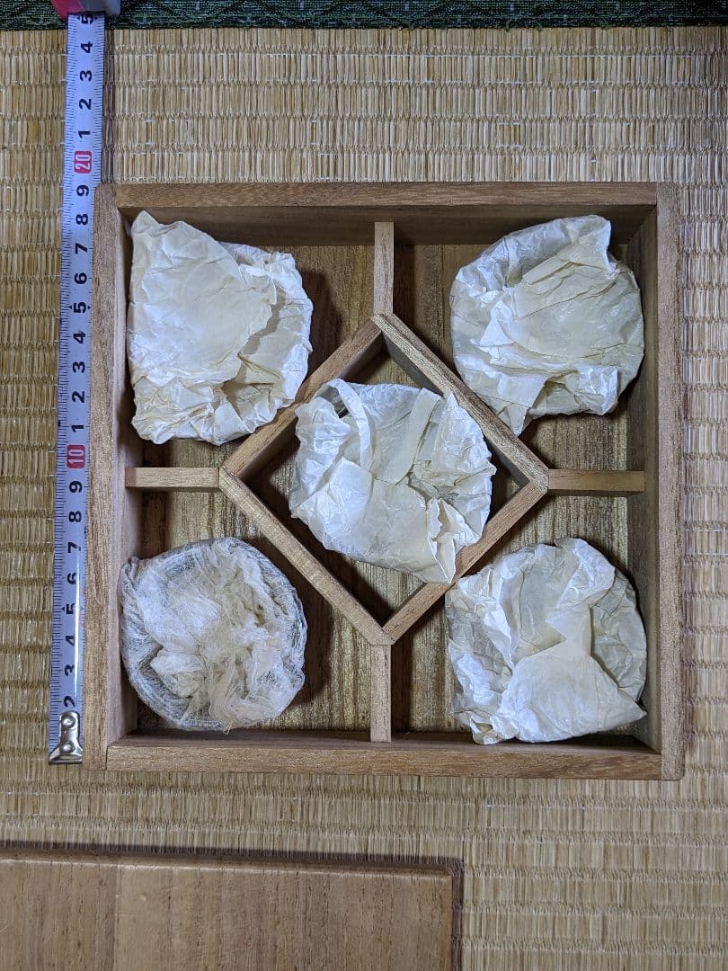 ♦京焼 清水六兵衛窯 色変わり酒器 小盃五種 黄瀬戸 唐津 赤絵九谷 共箱骨董品