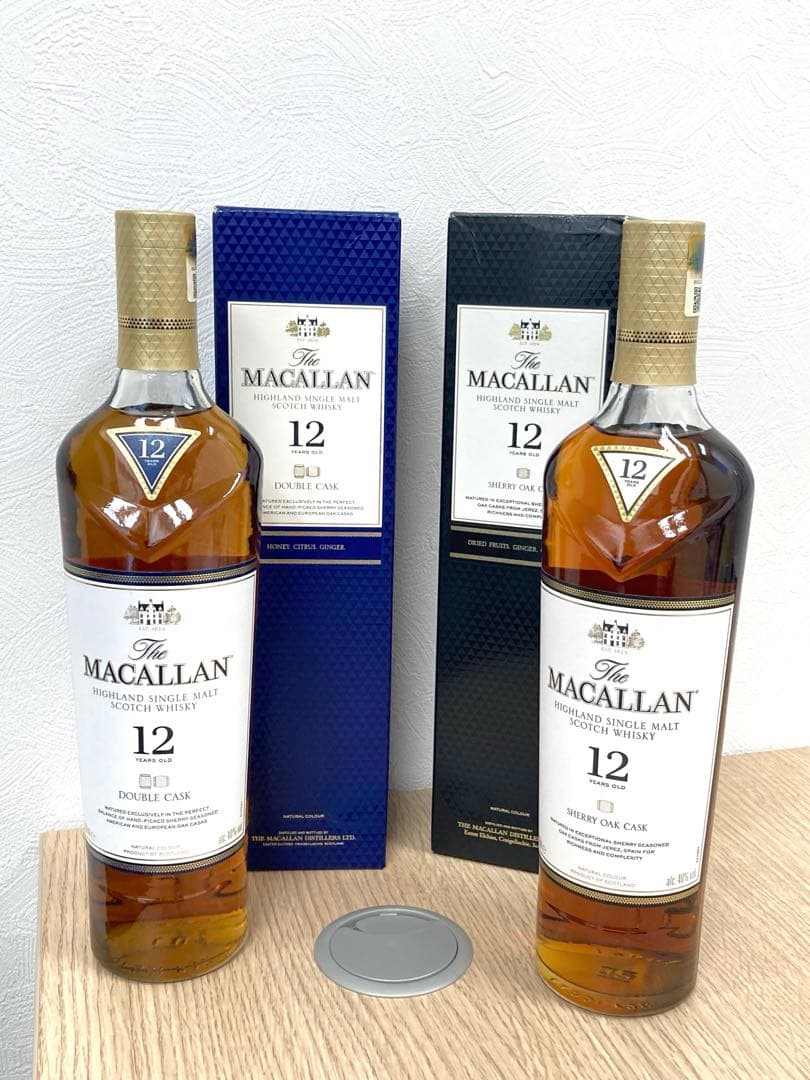 ザ・マッカラン12年 2本セット◇ ☆ 送料無料 ☆ ザ・マッカラン ダブルカスク 12年 700ml ＋ おつまみ