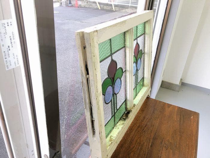最終値下げ】アンティーク 家具 ステンドグラス 1910年頃 英国 102A