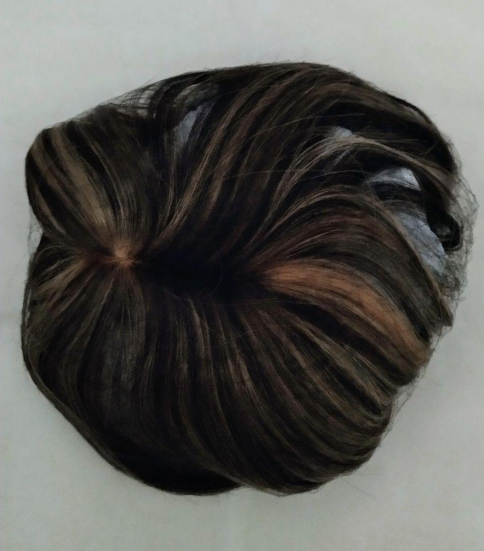 新品未使用 人毛 ブラウン系トップピース ギンカウィンカ ドレスドヘア