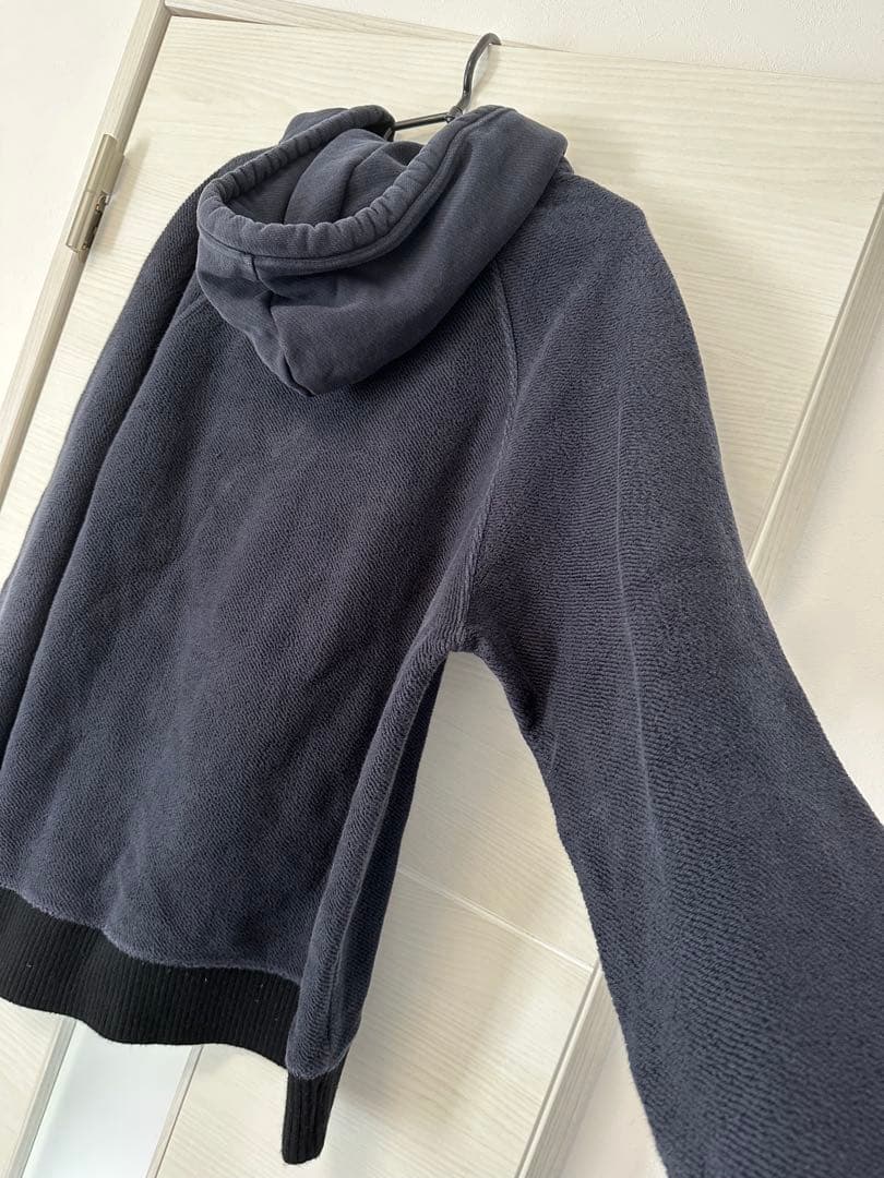 希少✨️ LOEWE アナグラム ビックロゴ刺繍 パーカー L ロエベ ネイビー