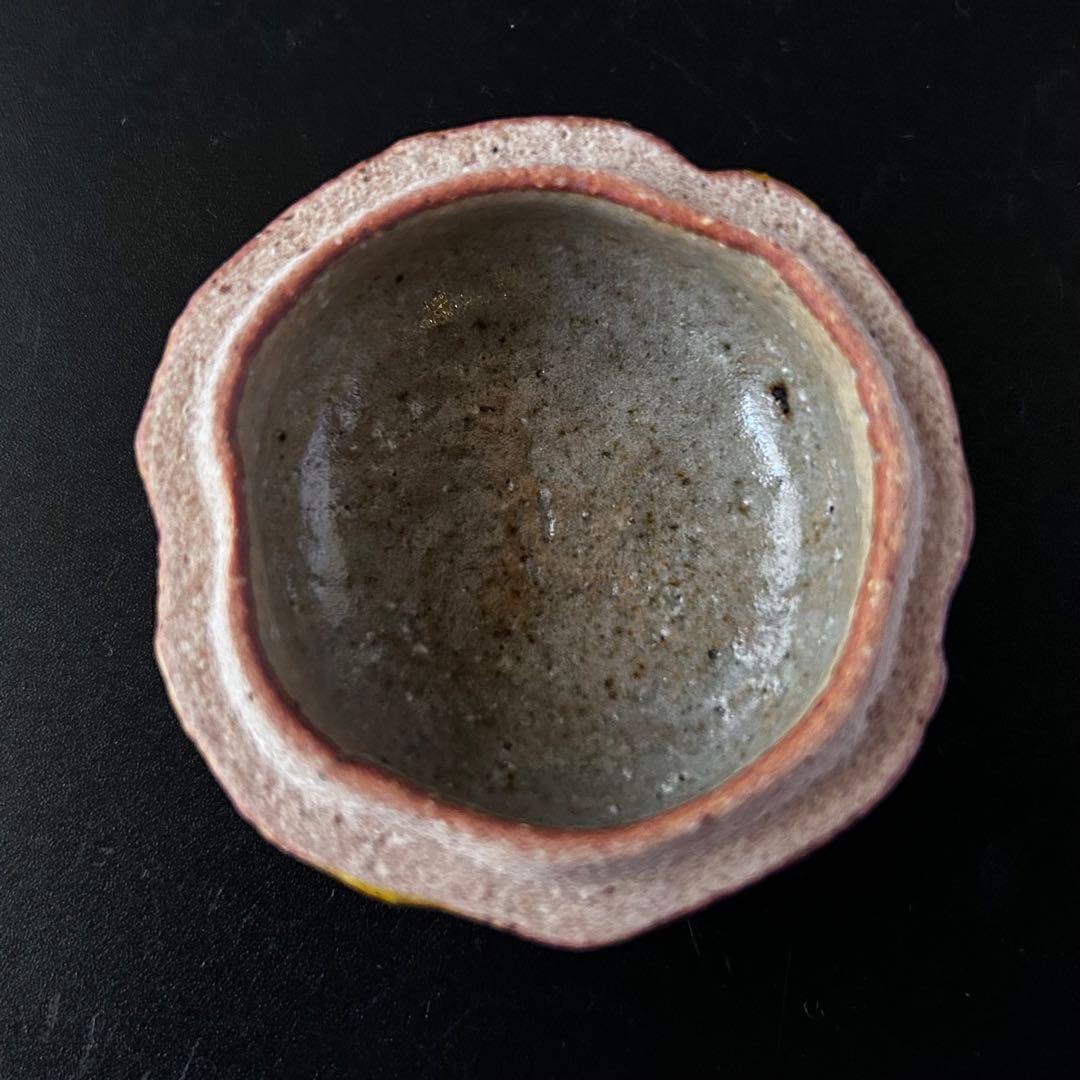 【新品】茶道具　橙　香合　中村良二　共箱　京焼　だいだい　冬　茶会　炉開き