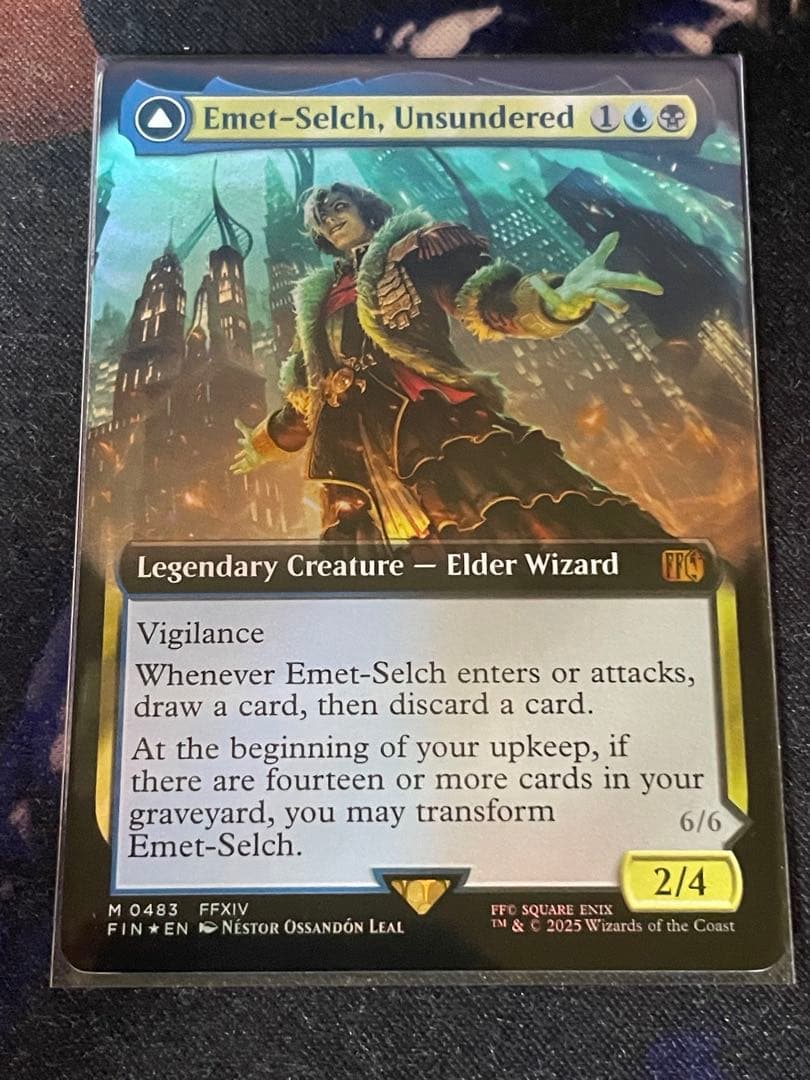 MTG FF オリジナル、アシエン・エメトセルク　英語　拡張foil MTG/拡張/foil/エメトセルク/Emet-Selch,Unsundered サージFOIL】【日