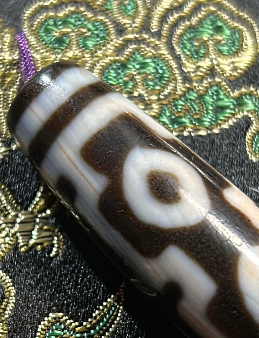 四眼天珠 ハンドメイド品／送料込 匿名発送／チベット 天珠 お守り