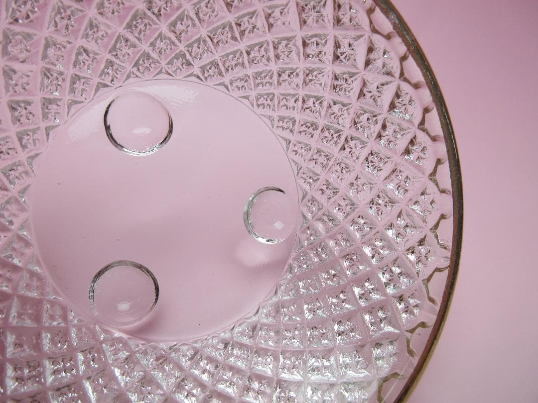 江戸ガラス ギヤマン 金縁 花魚子模様 小鉢 盃 6客 70307 - メルカリ