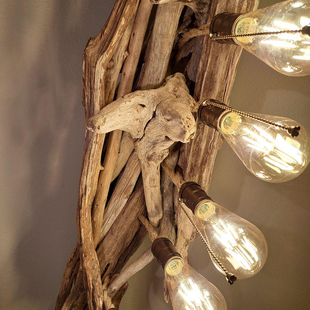 流木インテリア 6〜15帖　ペンダントライト　エジソン球付　ヴィンテージソケット