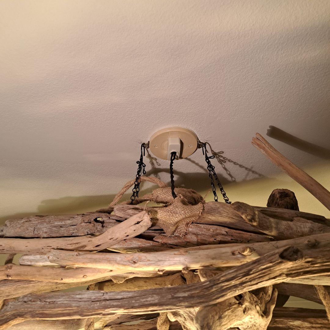 流木インテリア 6〜15帖　ペンダントライト　エジソン球付　ヴィンテージソケット