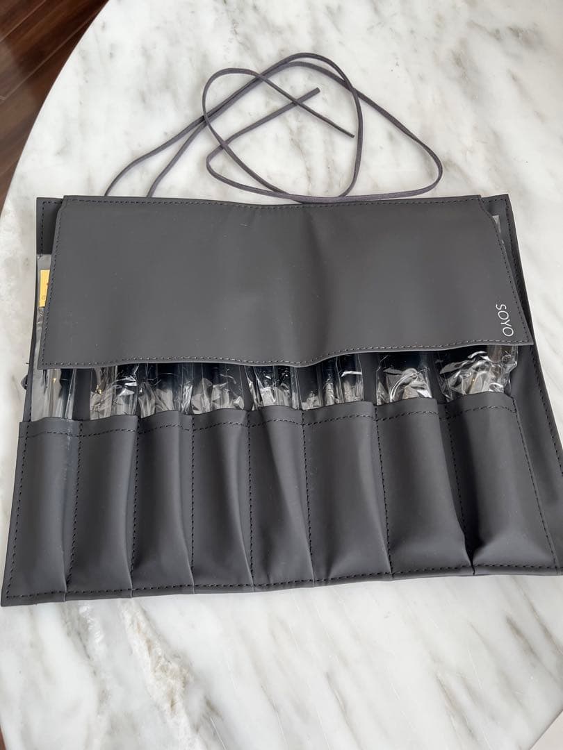 SOYO メイクブラシ10本セット　ケース付MIYABI