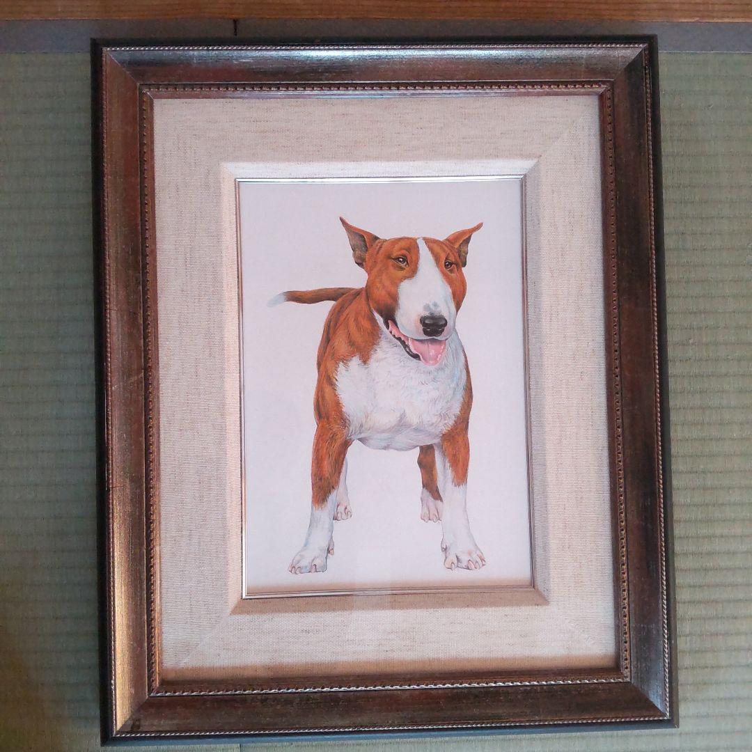 チャールズ・リン・ブラッグ　犬　色鉛筆画　5号