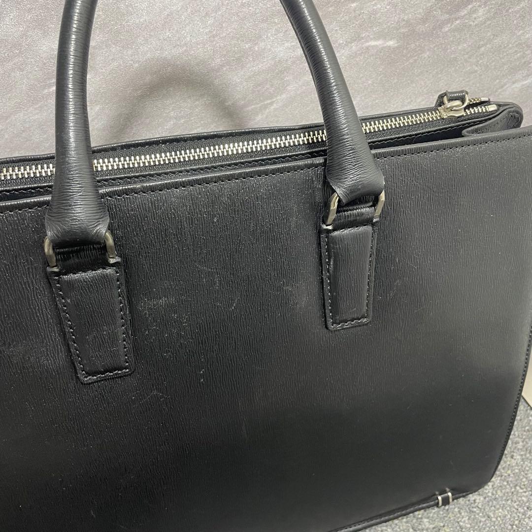PORTER FLUX ビジネスバッグ 本革 ブリーフケース 黒 A4収納可能